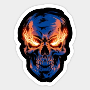 fire skull Sticker